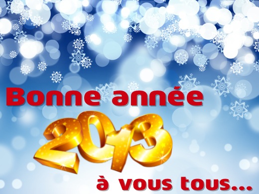 Bonne année 2013 à tous...