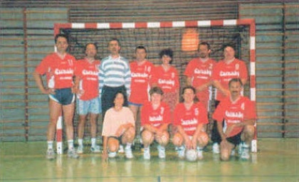 Quelques dirigeants lors des 40 ans de Cluses Handball