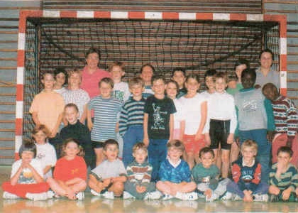 L'école de hand de Claudine et Nadine en 1995-1996