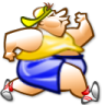Maillot jaune et short bleu