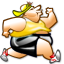 Maillot jaune et short noir
